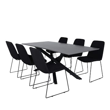 Matgrupp Venture Home Piata med 6 Muscot Stolar