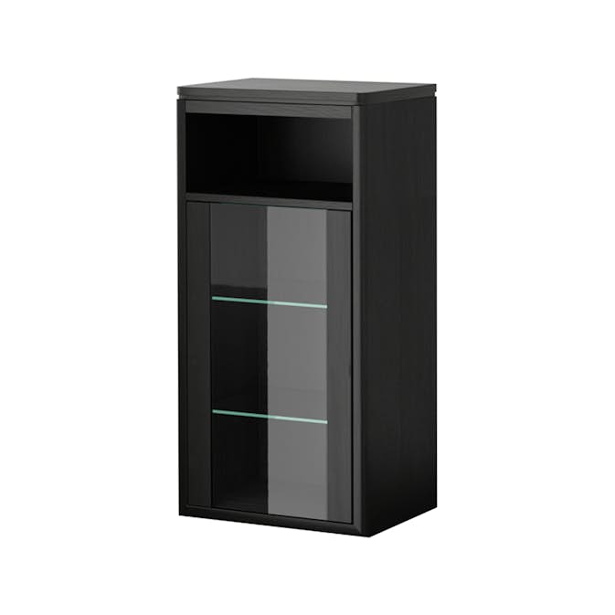 Sidoskåp DuoBad Vilan med Klarglasdörr