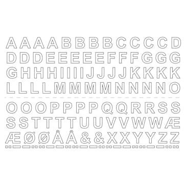 Självhäftande Bokstäver Habo