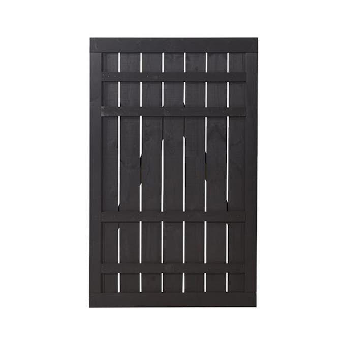 Skärmgrind PLUS Rustik 100x158 cm Svart