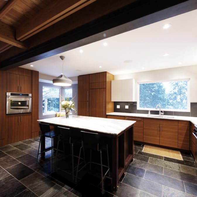 Skiffer slipad Stencentralen Ocean Black 30x60 cm