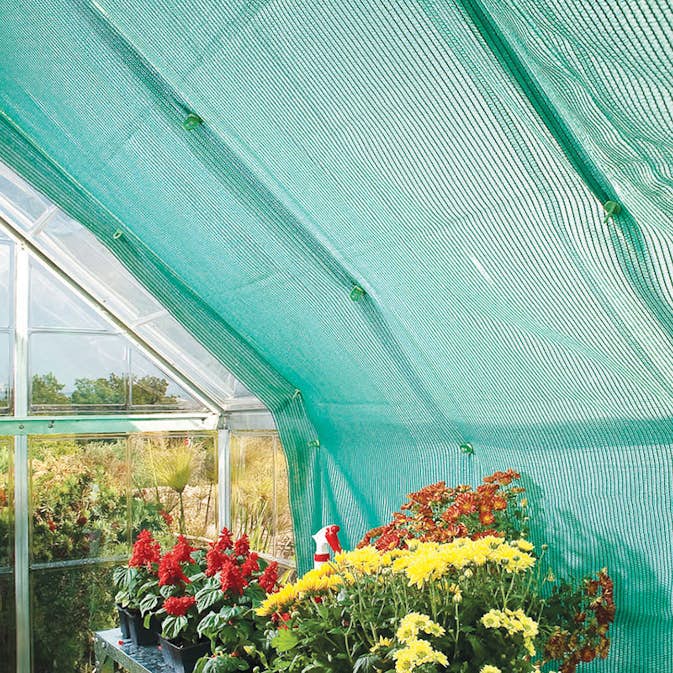 Skuggnät gop 184x240 med Monteringskrokar för Växthus