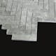 Mosaik Tenfors Marmor Fishbone Ever Grey 2x10 cm