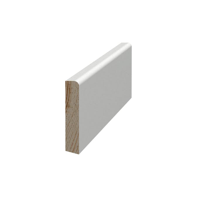 Smyglist Grimslöv Trä List 8x43 mm Vit