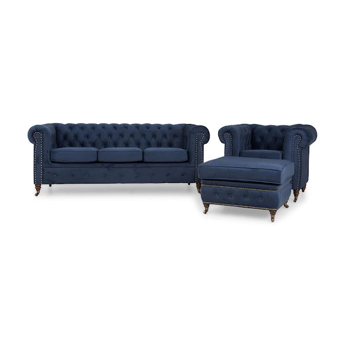 Soffgrupp Scandinavian Choice Chesterfield Deluxe Grupp 2