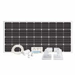 Solpanelspaket Sunwind 160 W Husvagn och Husbil Hörn