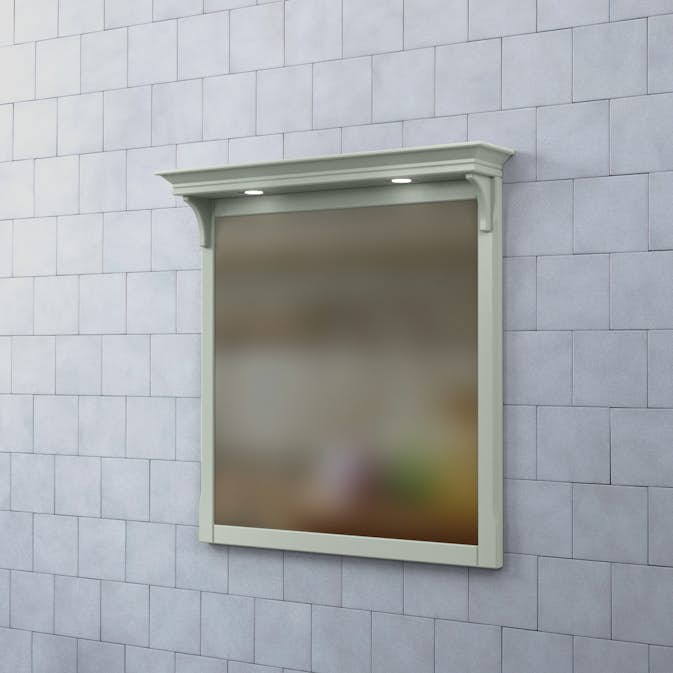 Spegel Björbo Badrum Saga med Belysning