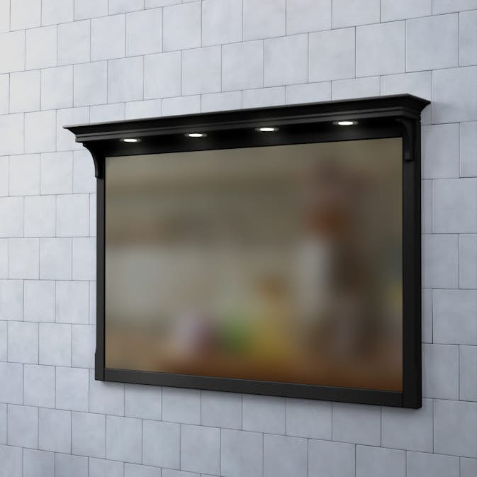 Spegel Björbo Badrum Saga med Belysning