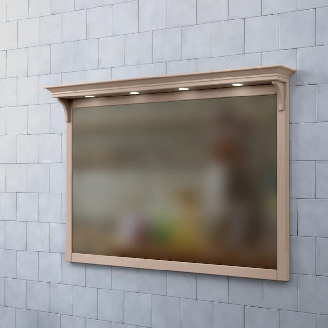 Spegel Björbo Badrum Saga med Belysning