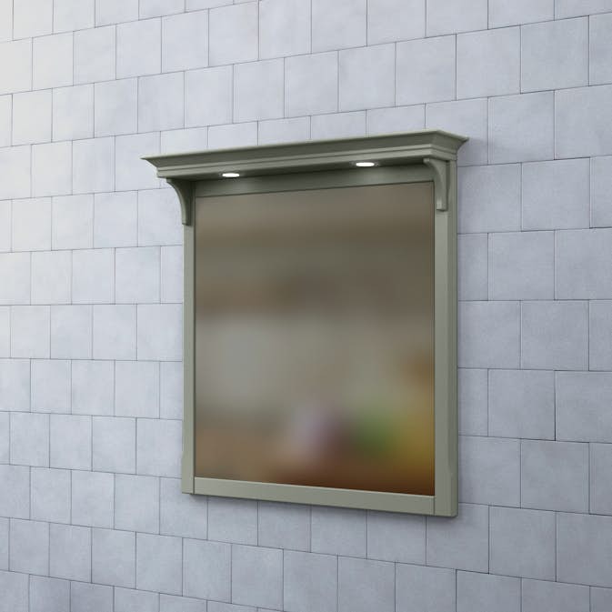 Spegel Björbo Badrum Saga med Belysning