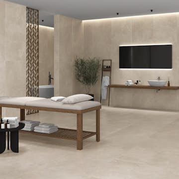 Klinker Elementi Beige Matt 60x120 cm