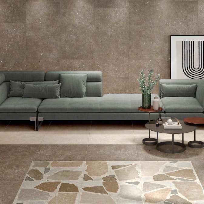 Klinker Glamstone Brown Matt 120x120 cm