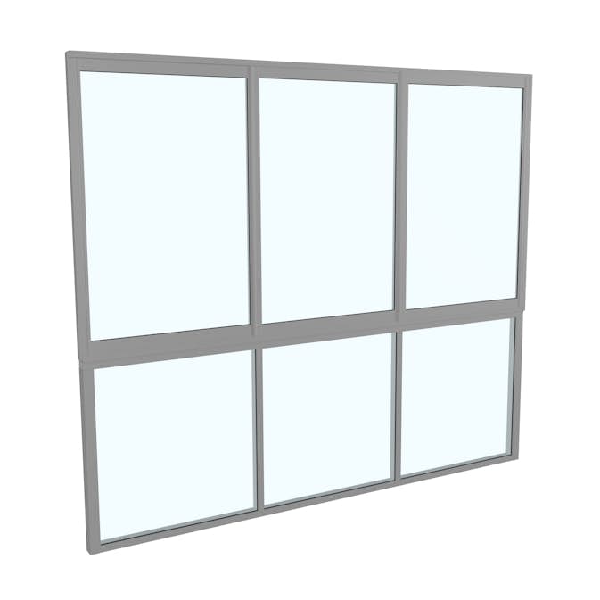 Skjutfönster med fast underdel Landskap Stadig Sommar 3-del