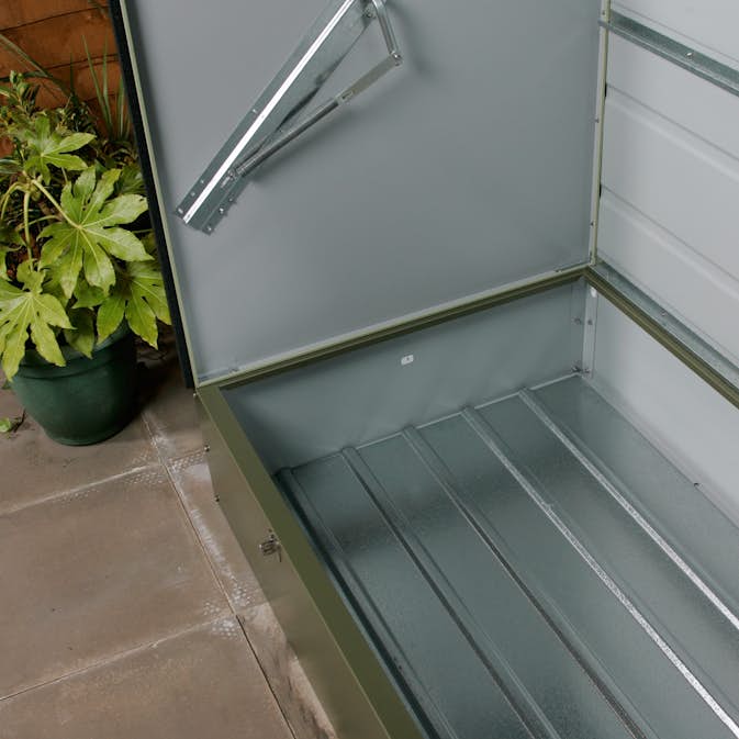 Stålgolv gop Bicyclestore Galvaniserat Golv för Förvaringsbox