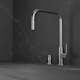 Köksblandare Scandtap Steel Accent Square med Utdragbar Pip