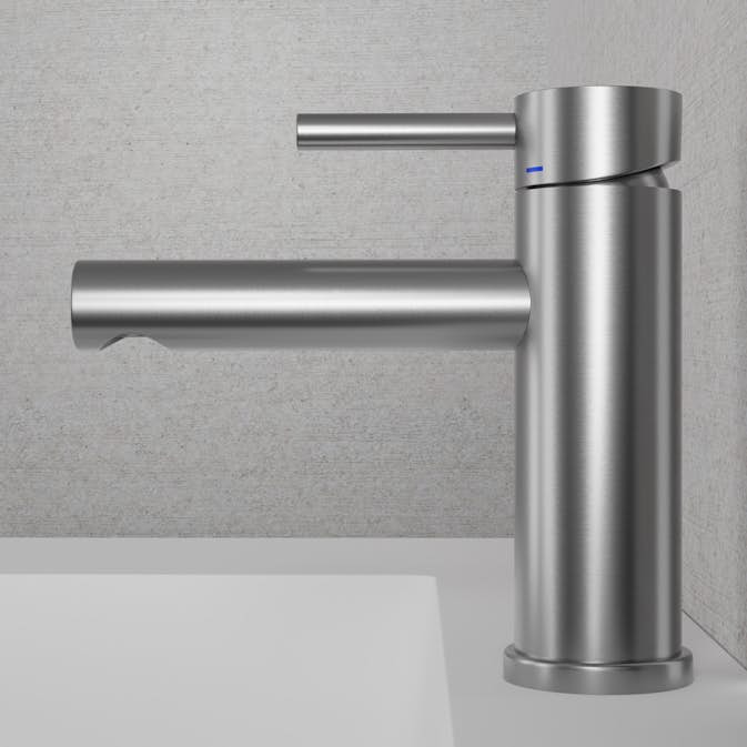 Tvättställsblandare Scandtap Steel Clear