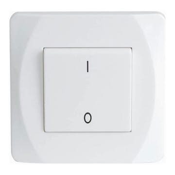 Strömbrytare Malmbergs Nova Infälld 2-Pol Vit
