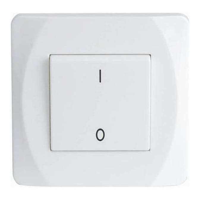 Strömbrytare Malmbergs Nova Infälld 2-Pol Vit