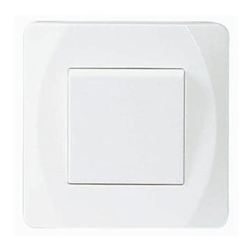 Strömbrytare Malmbergs Nova Infälld Trapp Vit Skruvlös