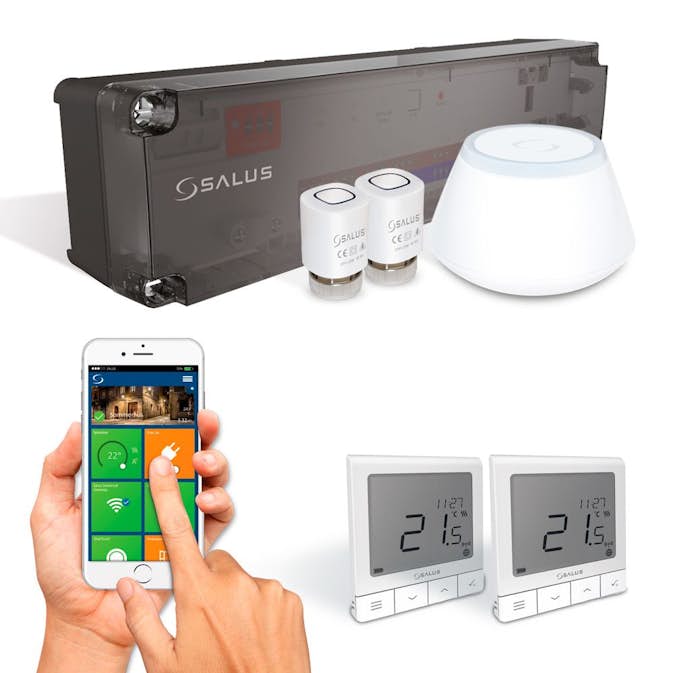 Styrpaket Flooré med 2 trådlösa termostater