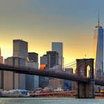 Tapet Idealdecor Brooklyn Bridge At Sunset