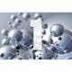 Tapet Idealdecor Giant Art Silver Orbs
