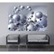 Tapet Idealdecor Giant Art Silver Orbs