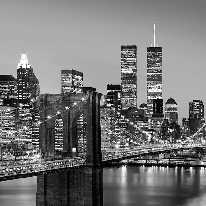 Tapet Idealdecor Non-Woven Manhattan Skyline at Night