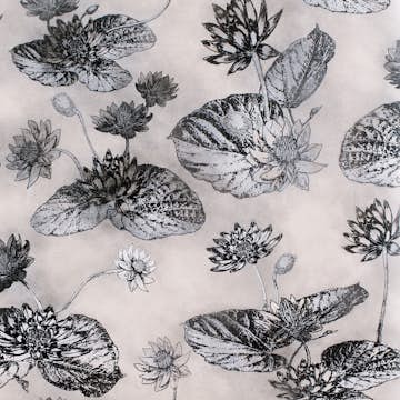 Tapet Mimou Lotus Lake Grå