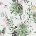 Tapet Wallfashion Jungle 1050-1 Non Woven, Mönstrad Grön