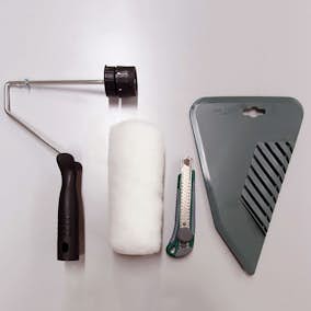 Verktyg Fiona Tapetset med Roller, Handtag och Kniv