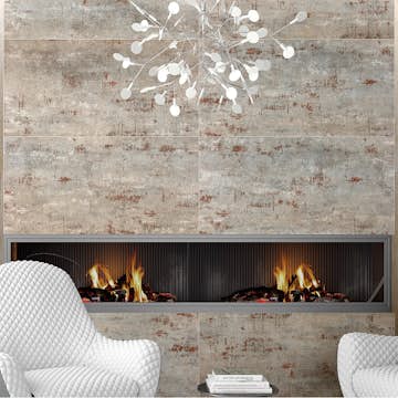 Klinker Tenfors Metal Silver 60x60 cm