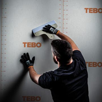 Bredspackel Tebo med plastblad 300 mm