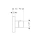 Termostatmodul Axor ShowerCollection 120/120 Square för Inbyggnad