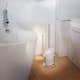 Toalettborste Smedbo Outline FK101 Krom/Frostat Glas