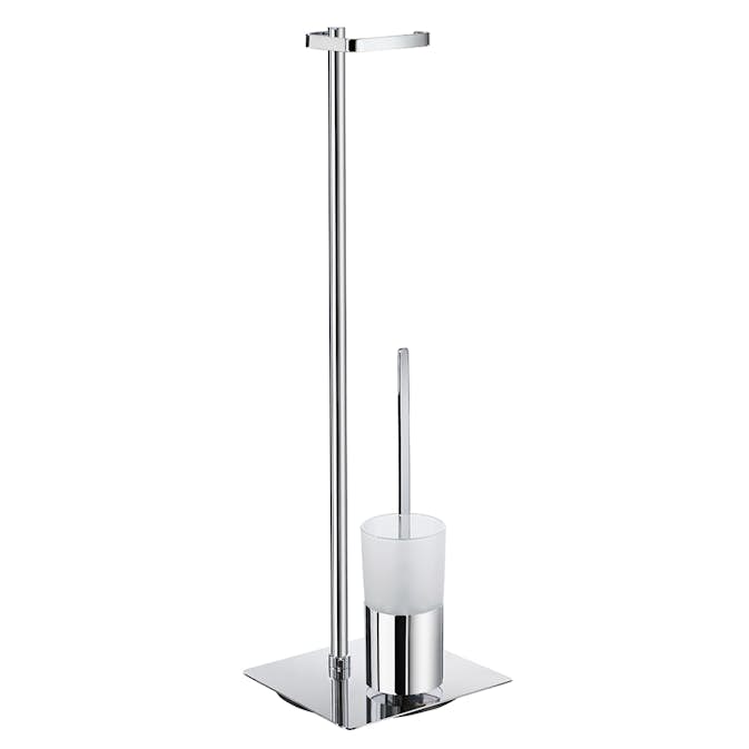 Toalettpappershållare Smedbo Outline FK322 Krom/Frostat Glas