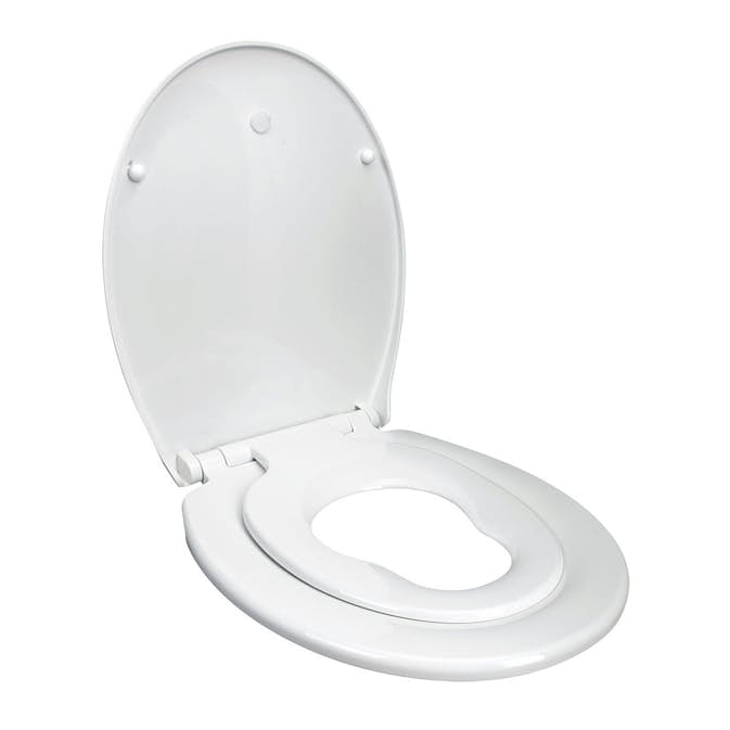 Toalettsits Arrow Duo Seat Mjukstängande Hårdsits