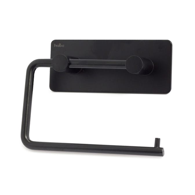 Toalettspappershållare Habo Angle Svart Självhäftande