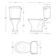 Toalettstol Imperial Astoria Deco CC