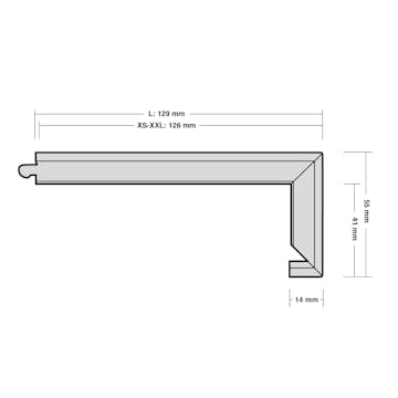 Trappnos Berg Berg Ek XXL Hjärter Borstad Naturolja Trapp A