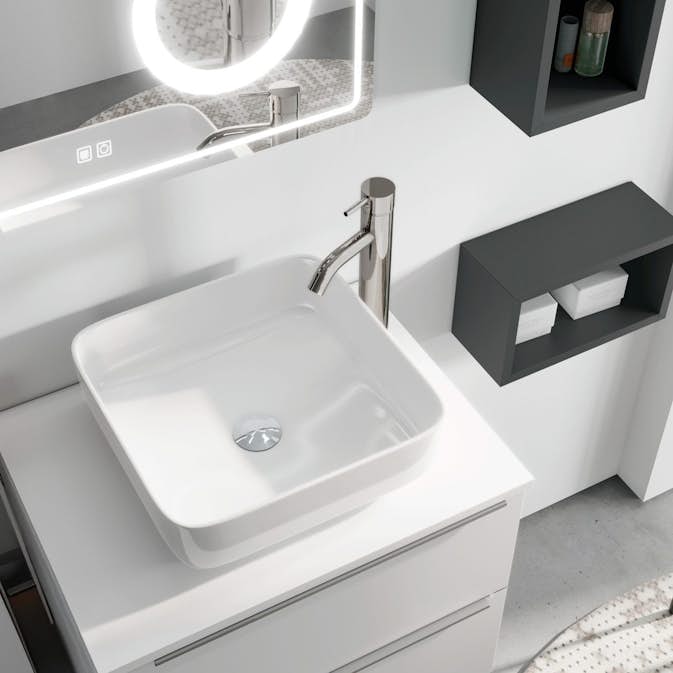 Bänkskiva Tenfors Solid Surface Mattvit