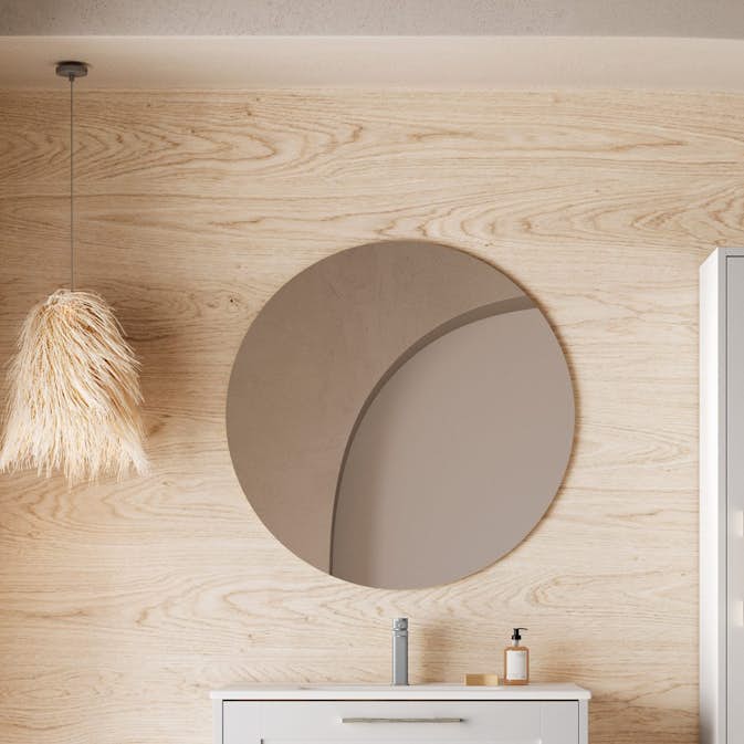 Badrumsspegel Tenfors Luna Rund