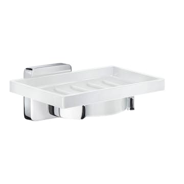 Tvålkopp Smedbo Ice OK342P Krom/Vitt Porslin