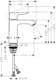 Tvättställsblandare Hansgrohe Metris 110