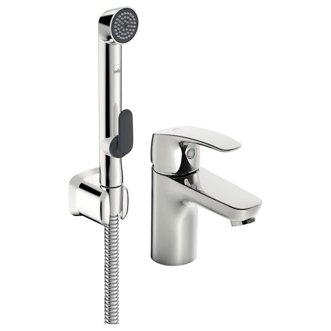Tvättställsblandare Oras Safira med Bidetta Handdusch