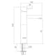 Tvättställsblandare Strand Stainless Koster Slim KS-2103