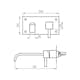 Tvättställsblandare Tapwell Box 006 Rettangolo