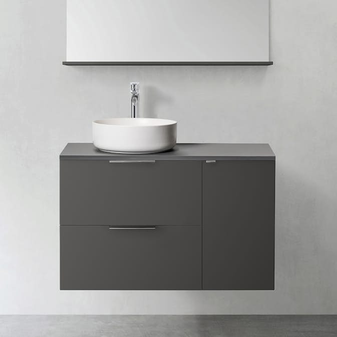 Tvättställsskåp Hafa Shape med Sidomodul 300 utan Tvättställ