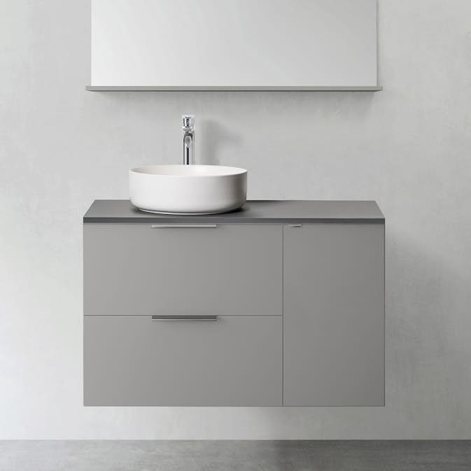 Tvättställsskåp Hafa Shape med Sidomodul 300 utan Tvättställ