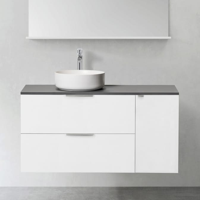 Tvättställsskåp Hafa Shape med Sidomodul 300 utan Tvättställ